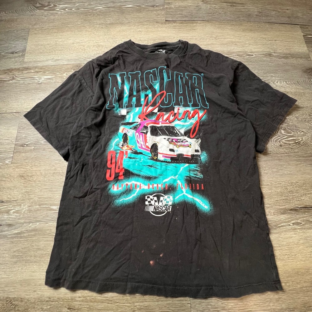 NASCAR Racing T Shirt XS Black Daytona Beach Florida 94 Graphic Tee